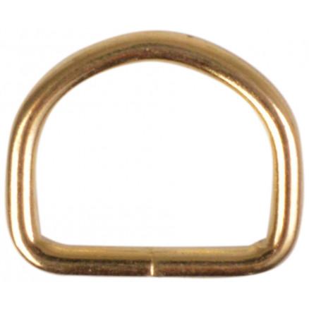 D-Ring i Messing 16mm - Perfekt til Kreative Projekter