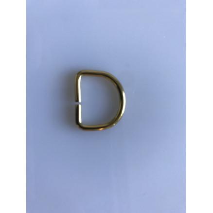 D-Ring i Messing 20mm - Ideel til DIY Projekter