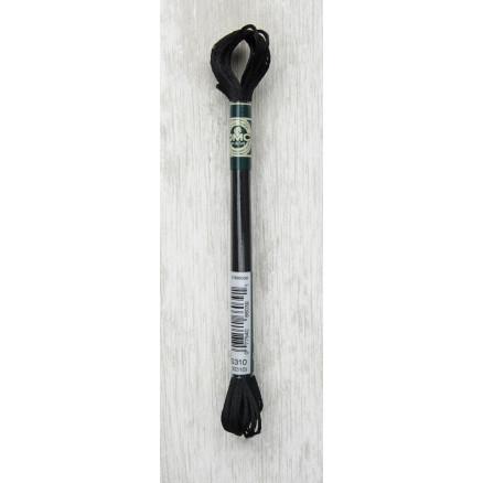 DMC Mouliné Satin Floss Broderigarn 310 Sort - Kvalitet!