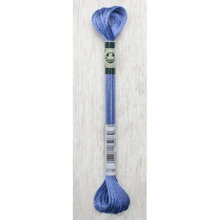 DMC Mouliné Satin Floss Broderigarn 798 - Lavendel