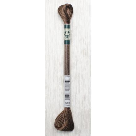 DMC Mouliné Satin Floss Broderigarn 898 Brun - Kvalitetstråd