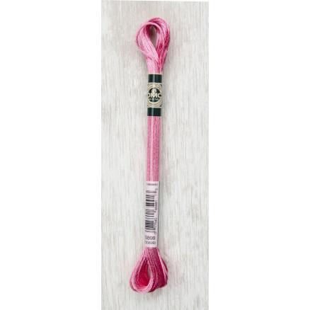 DMC Mouliné Satin Floss Broderigarn 899 i Rosa - Udsalg!