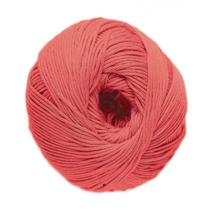 DMC Natura Just Cotton Garn Unicolor 18 Koral - Fantastisk!