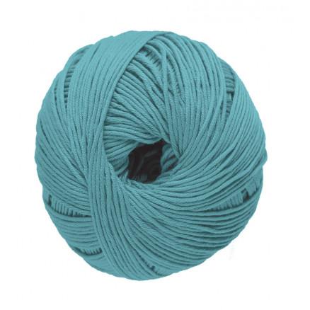 DMC Natura Just Cotton Garn Unicolor 49 Turkis - Strikkegarn