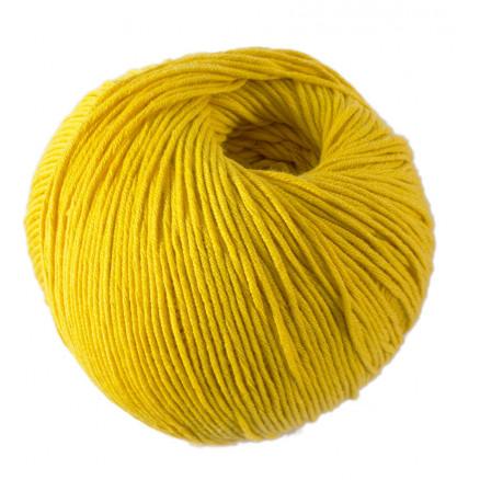 DMC Natura Just Cotton Garn Unicolor 85 Solgul - Kvalitet!