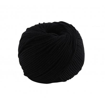DMC Natura Medium Garn Unicolor 02 - Sort Tilbud!