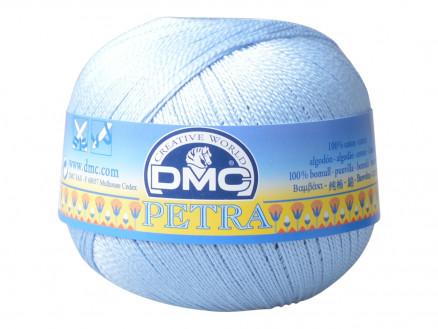 DMC Petra nr. 5 Hæklegarn Unicolor 54518 - Lyseblå