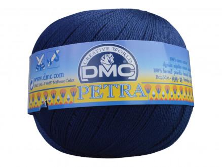 DMC Petra nr. 8 Hæklegarn Unicolor 5823 - Marineblå