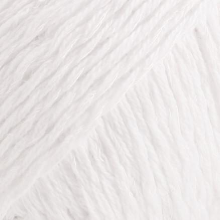 DROPS Belle Garn Unicolor 01 - Hvid til strik og hækling
