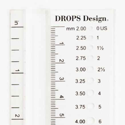 Drops Design Strikkepindemåler 2-12 mm - Udsalg!