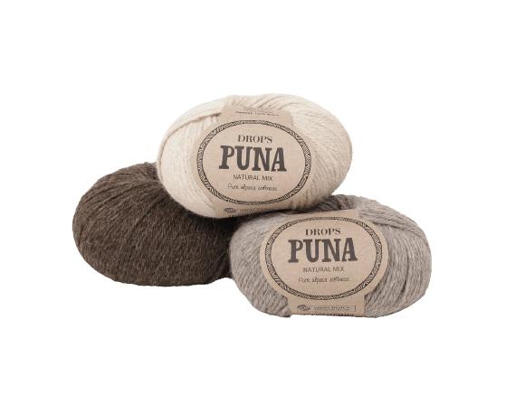 Drops Puna Garn - Naturlig Farve 01 - Hurtig Levering