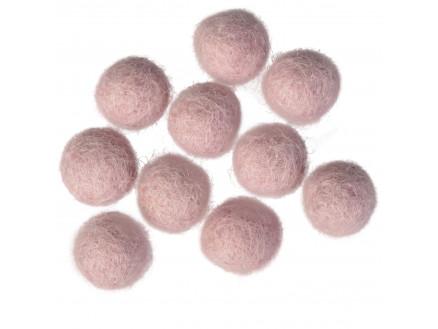 Filtkugler 10mm Lavendel V2 - 10 stk til kreative projekter