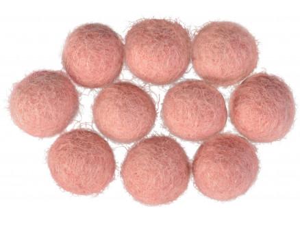 Filtkugler 10mm Lys Rosa - Kreativitet i hver pakke!