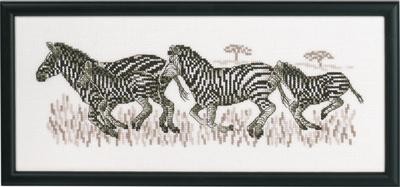 Broderi Kit - Zebraer fra by Permin til kreative projekter