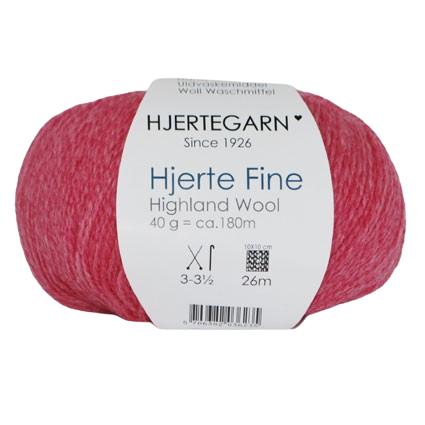 Hjertegarn Highland Fine Wool - Råhvid Garn til Strik