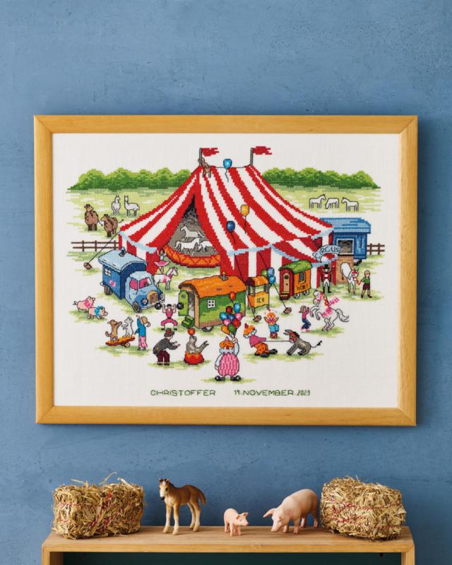 Broderi Kit - Circus fra by Permin hos Hobbygarn.dk