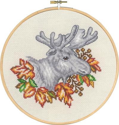 Broderi Kit - Elg i Efterår fra by Permin