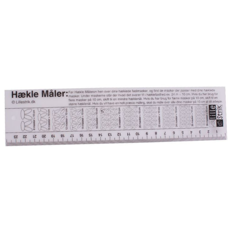 Hæklemåler fra Niah Design - Effektiv måling af masker