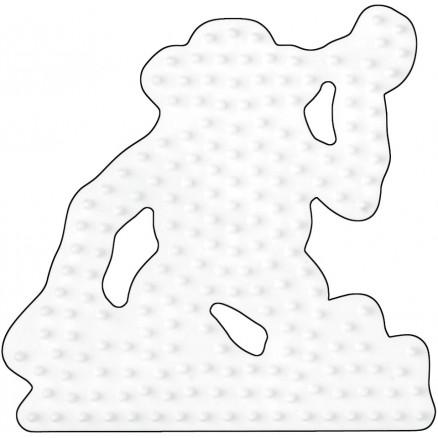 Hama Midi Perleplade Abe Hvid 9x9cm - 1 stk