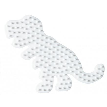 Hama Midi Perleplade Dinosaur Hvid - Kreativ DIY 9,5x11cm