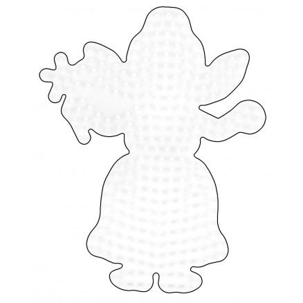 Hama Midi Perleplade - Fe i Hvid 13,5x10,5cm - 1 stk