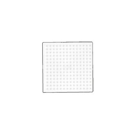 Hama Midi Perleplade Firkant Hvid 7,5x7,5 cm - 1 stk