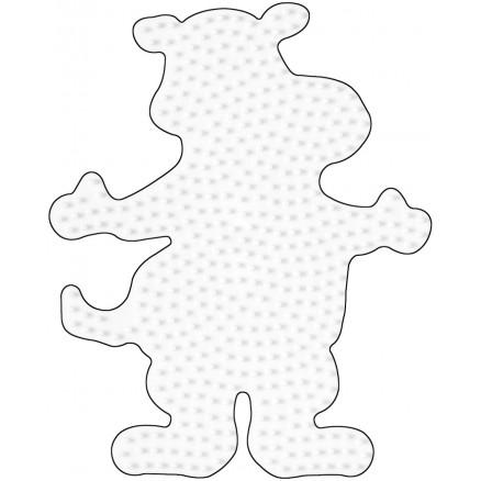 Hama Midi Perleplade Flodhest Hvid - Kreativ DIY Sjov!