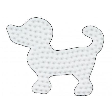 Hama Midi Perleplade - Lille Hvid Hund 9,5x7,5 cm