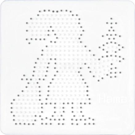 Hama Midi Perleplade Julemand Hvid - Kreativ DIY 1 stk