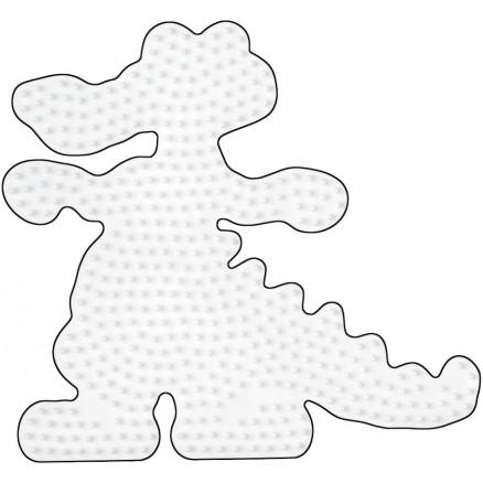 Hama Midi Perleplade Krokodille Hvid - Sjov DIY Aktivitet