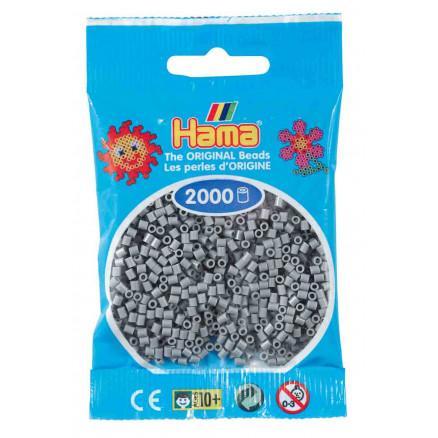 Hama Mini Perler 501-17 Grå - 2000 stk til Kreativ Leg