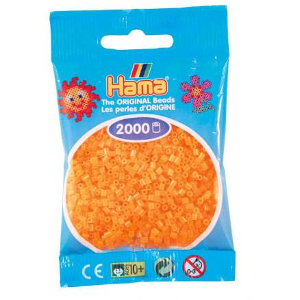 Hama Mini Perler 501-38 Neon Orange - 2000 stk Kreativ Leg