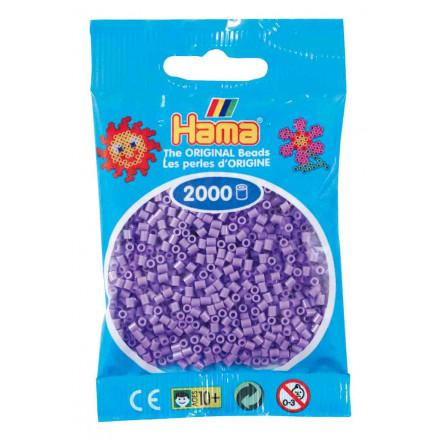 Hama Mini Perler 501-45 Pastel Lilla - 2000 stk Kreativ Sæt