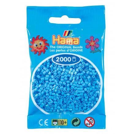 Hama Mini Perler 501-46 Pastel Blå - 2000 stk Kreativ Sæt