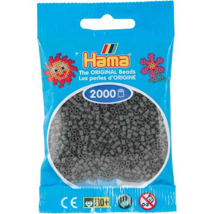 Hama Mini Perler 501-71 Mørkegrå - 2000 stk Kreativ Sæt