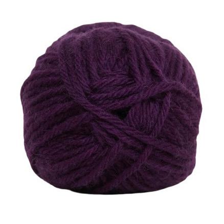 Hjertegarn Lima Garn Unicolor 2873 Blomme - Blødt Uldgarn