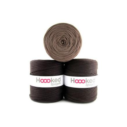 Hoooked Zpagetti Stofgarn Unicolor - 14 Brune Nuancer