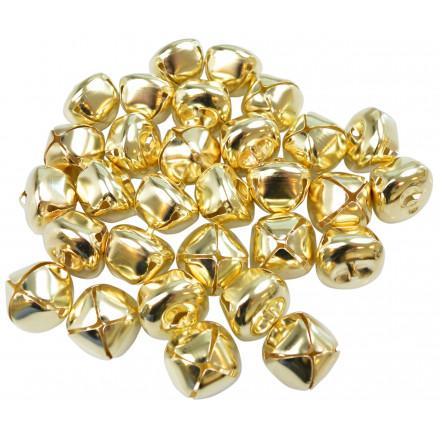 Infinity Hearts Guld Rasleklokker 25mm - 30 stk.