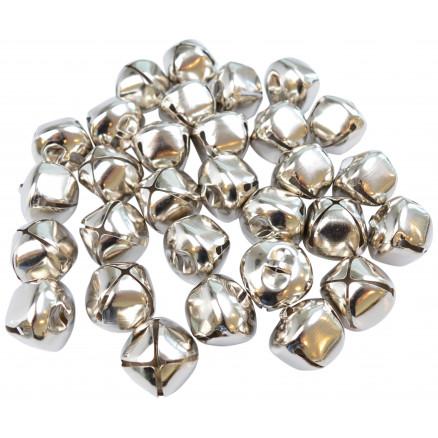 Infinity Hearts 30mm Sølv Rasleklokker - 30 stk