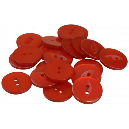 Infinity Hearts Røde Akryl Knapper 19mm - 20 stk. til Jul