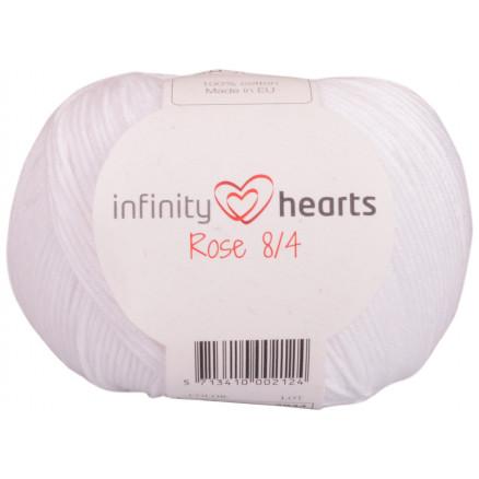 Infinity Hearts Rose 8/4 Garn Unicolor 02 - Hvid Kvalitet
