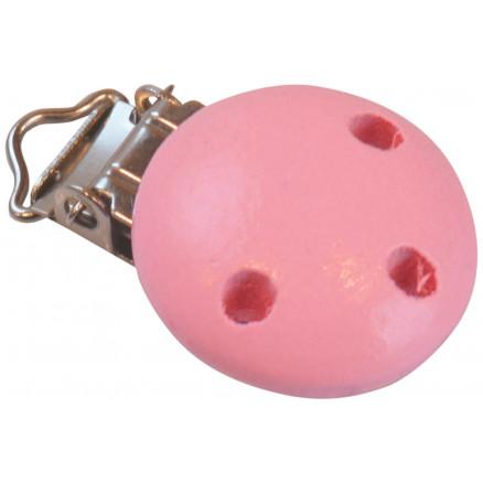 Infinity Hearts Seleclips i Træ - Pink 1 stk