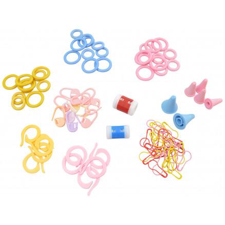 Infinity Hearts Strikketilbehør Sæt - 88 Dele Til Håndarbejde