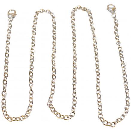 Infinity Hearts Sølv Taskehank Kæde 122cm - Kreativ DIY
