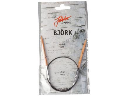 Järbo Björk Rundpinde 40cm 3,50mm - Perfekt til strik!