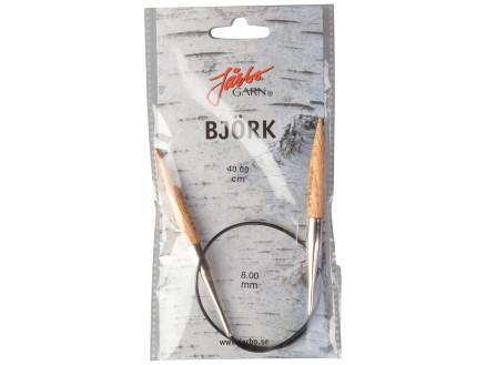 Järbo Björk Rundpinde Birk 40cm 8mm - Strik nemt rundt!