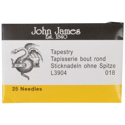 John James Stramajnåle Uden Spids - 25 Stk til Syning