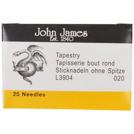 John James Stramajnåle Uden Spids - 25 stk Tilbud!