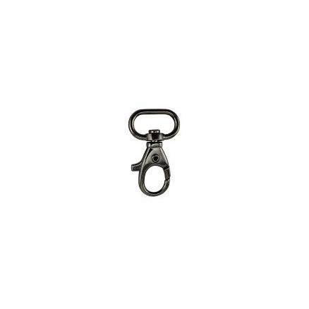 Karabinhage i Gun Metal - 40x15mm, 1 stk. til DIY projekter