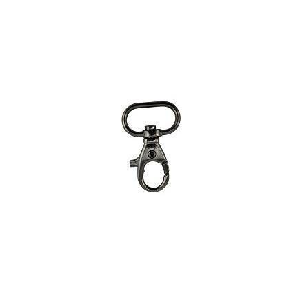 Karabinhage i Gun Metal - 42x20mm, 1 stk.